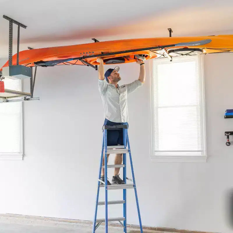 Porte-kayak réglable pour plafond – Simple, supporte jusqu'à 34 kg