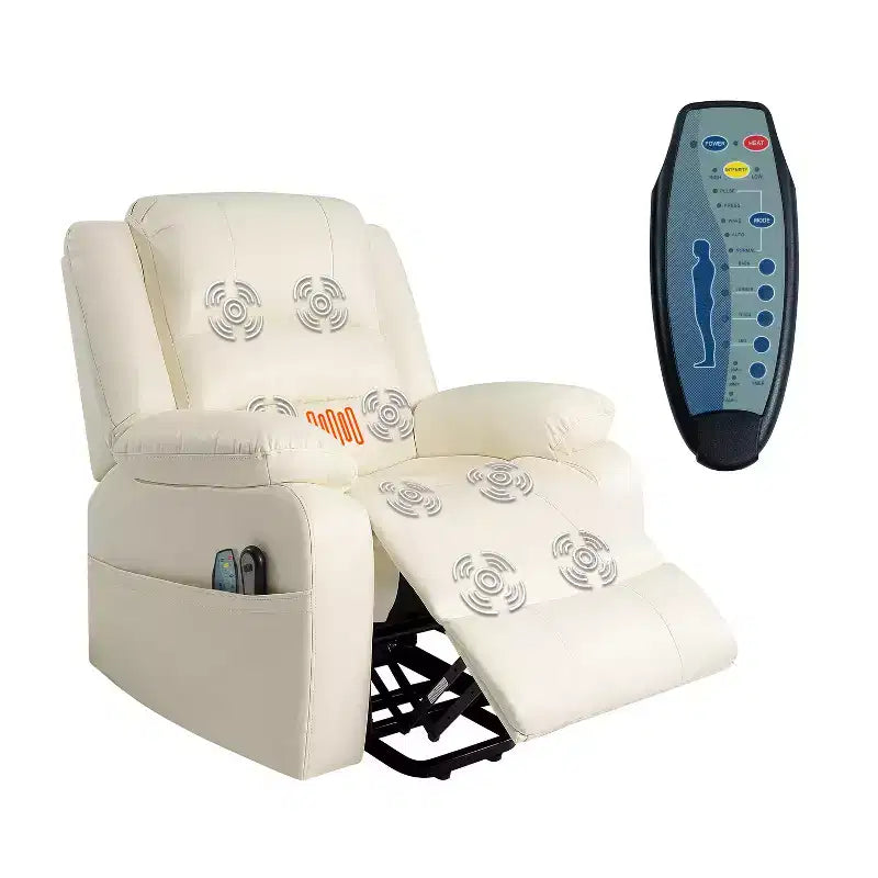 Fauteuil inclinable releveur électrique clouté