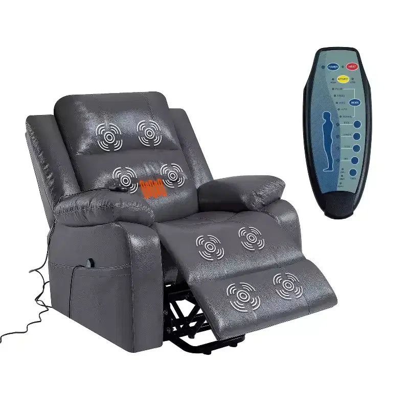 Fauteuil inclinable releveur électrique clouté