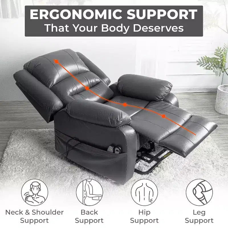 Fauteuil inclinable releveur électrique clouté