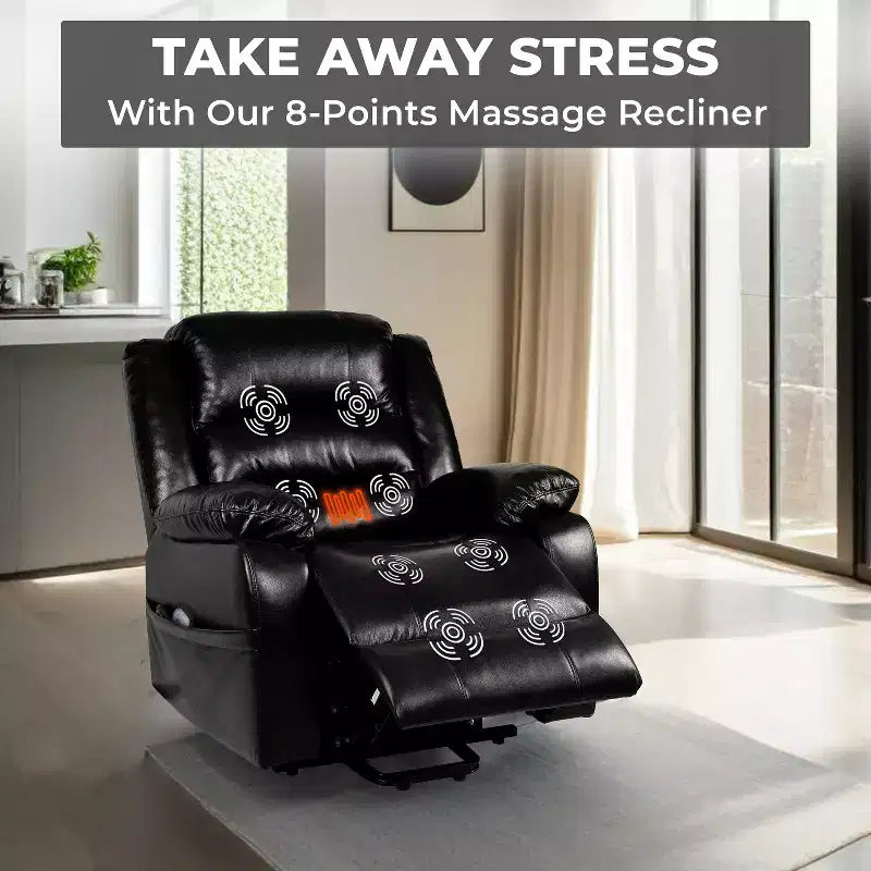 Fauteuil inclinable releveur électrique clouté