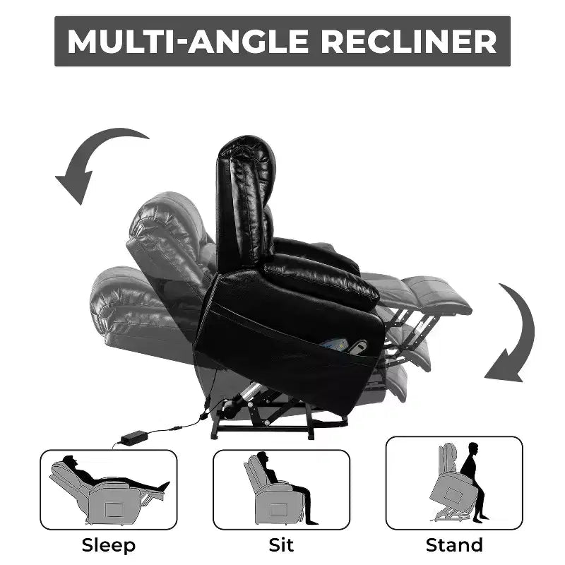 Fauteuil inclinable releveur électrique clouté
