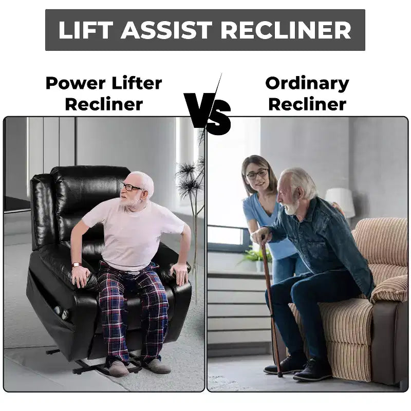 Fauteuil inclinable releveur électrique clouté