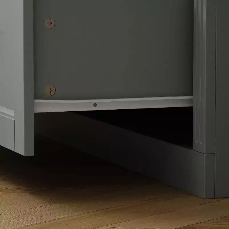 Vitrine bibliothèque avec porte vitrée et tiroirs de 80 cm de large