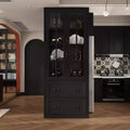 Vitrine bibliothèque avec porte vitrée et tiroirs de 80 cm de large