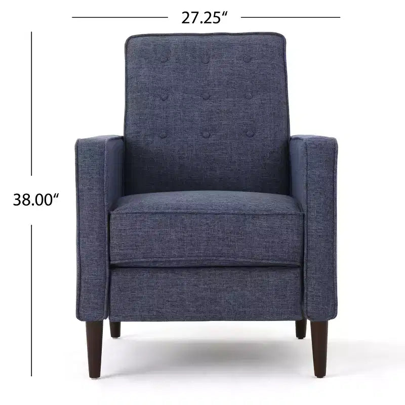 Lot de 2 fauteuils inclinables capitonnés du milieu du siècle