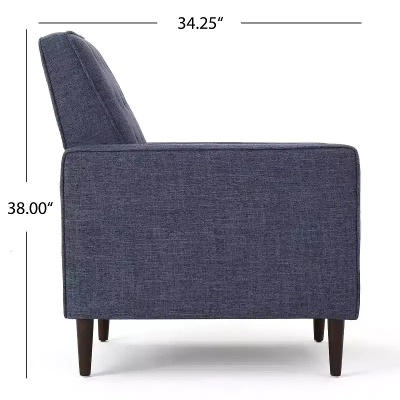 Lot de 2 fauteuils inclinables capitonnés du milieu du siècle