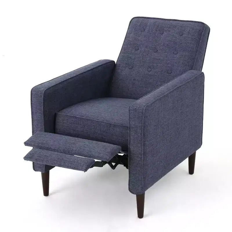 Lot de 2 fauteuils inclinables capitonnés du milieu du siècle
