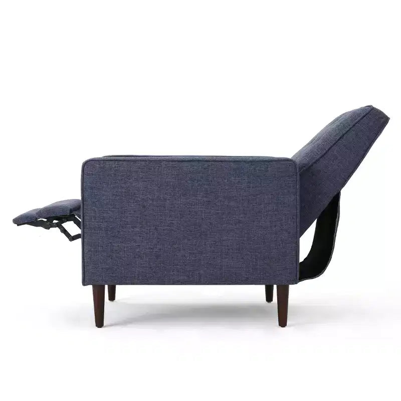 Lot de 2 fauteuils inclinables capitonnés du milieu du siècle