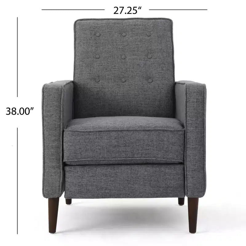 Lot de 2 fauteuils inclinables capitonnés du milieu du siècle