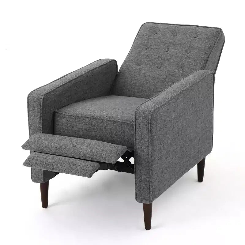 Lot de 2 fauteuils inclinables capitonnés du milieu du siècle