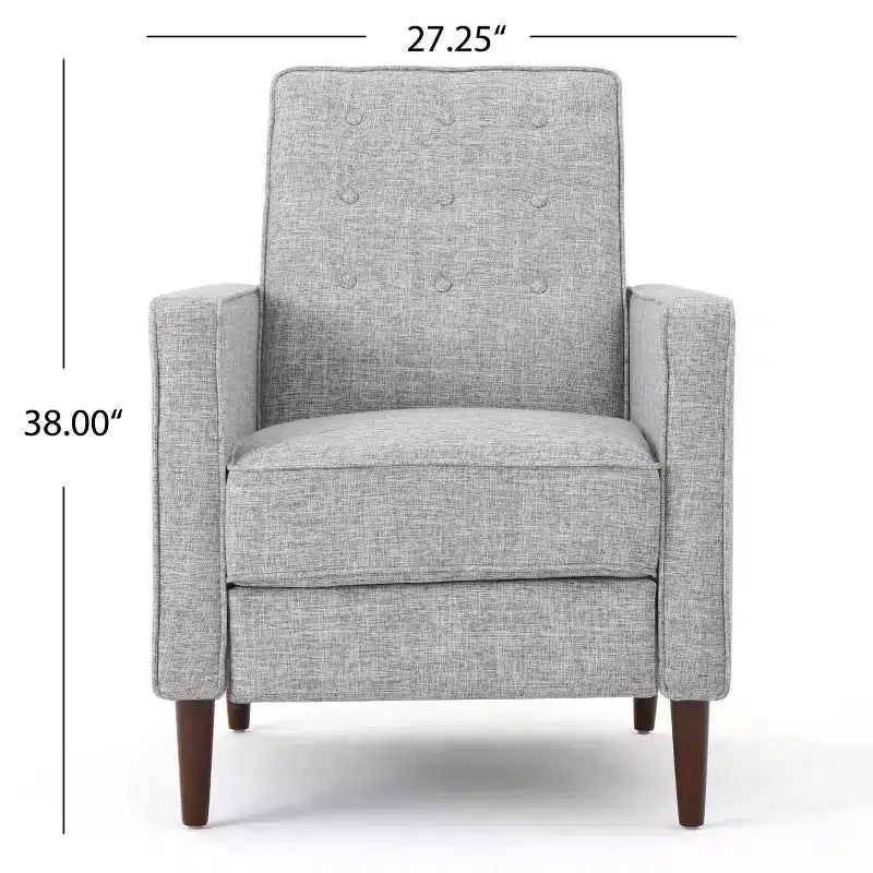 Lot de 2 fauteuils inclinables capitonnés du milieu du siècle