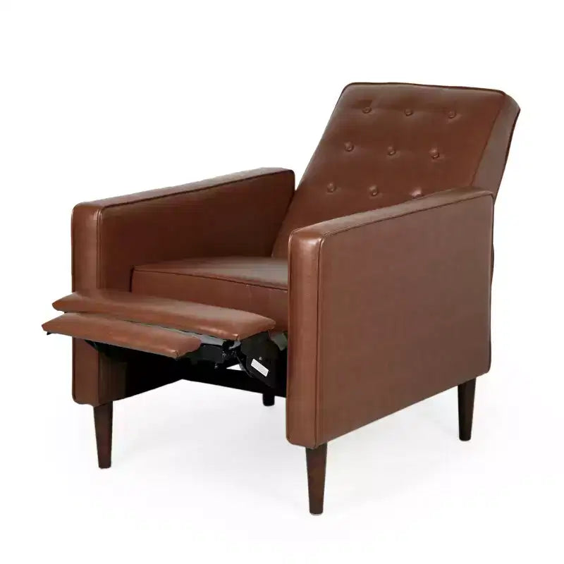 Lot de 2 fauteuils inclinables capitonnés du milieu du siècle