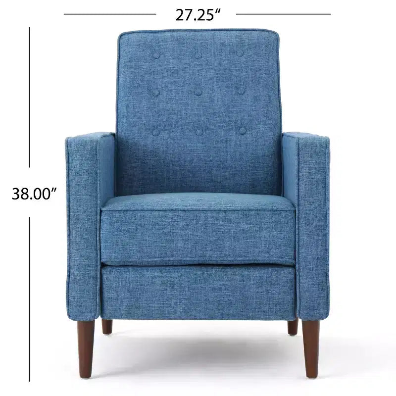 Lot de 2 fauteuils inclinables capitonnés du milieu du siècle