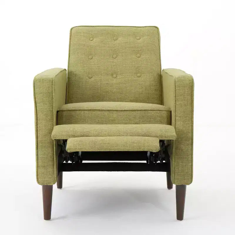 Lot de 2 fauteuils inclinables capitonnés du milieu du siècle