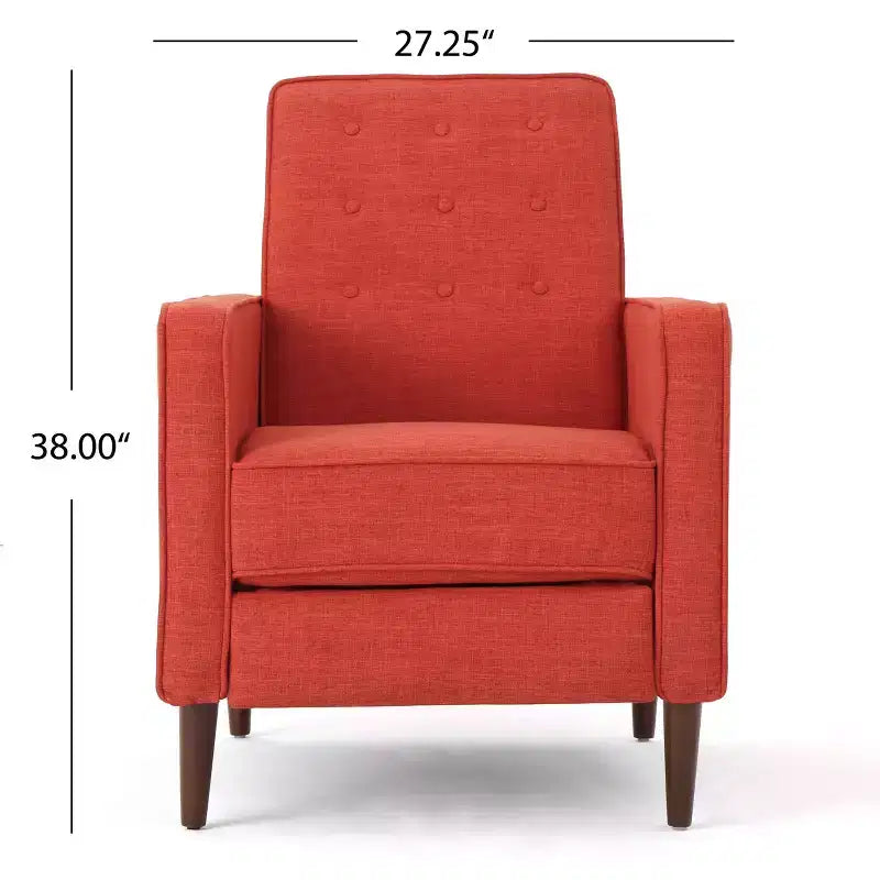 Lot de 2 fauteuils inclinables capitonnés du milieu du siècle