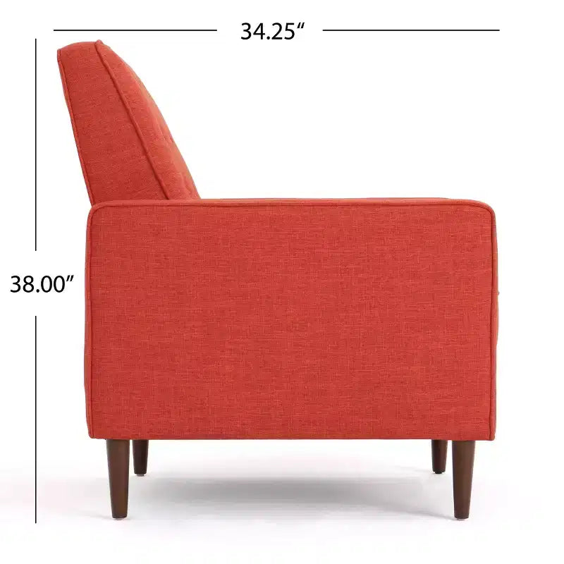 Lot de 2 fauteuils inclinables capitonnés du milieu du siècle