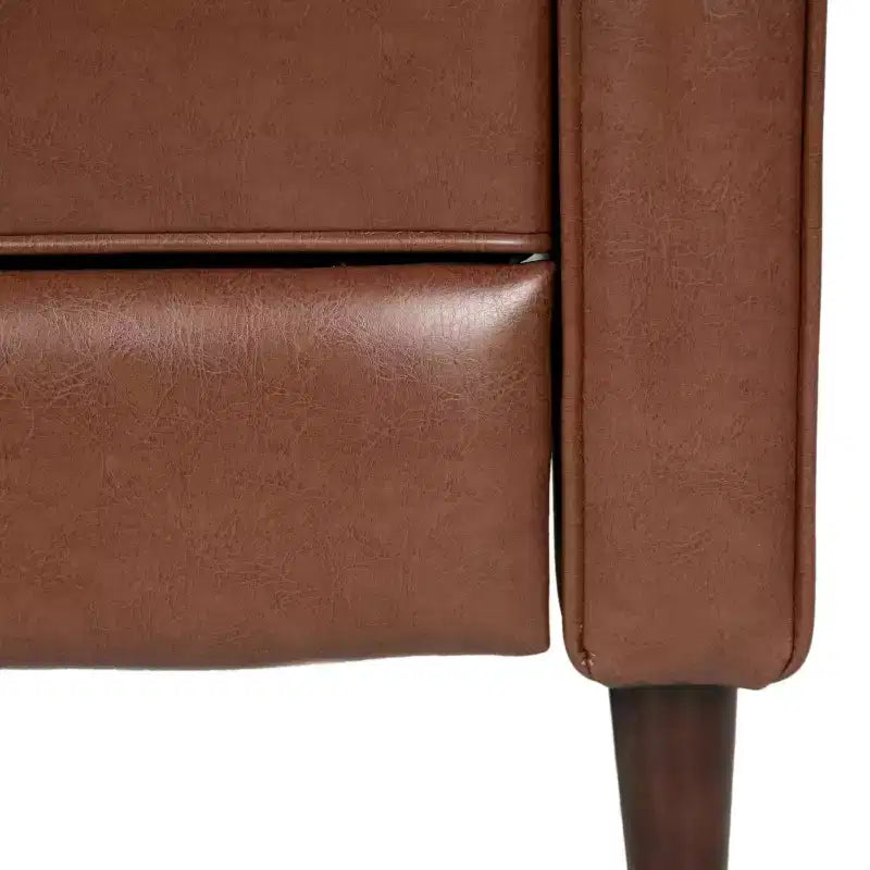 Lot de 2 fauteuils inclinables capitonnés du milieu du siècle