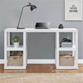 Bureau d'ordinateur à double piédestal