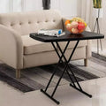 Petite Table Pliante à Hauteur Réglable - Noire