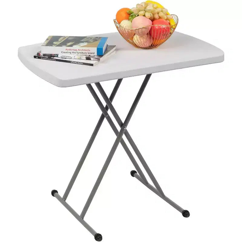 Petite Table Pliante à Hauteur Réglable - Noire