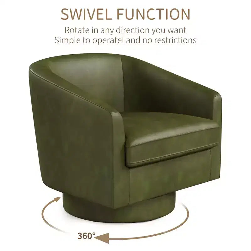 Fauteuil pivotant avec base rotative à 360 degrés – Disponible en lot de 1 ou 2