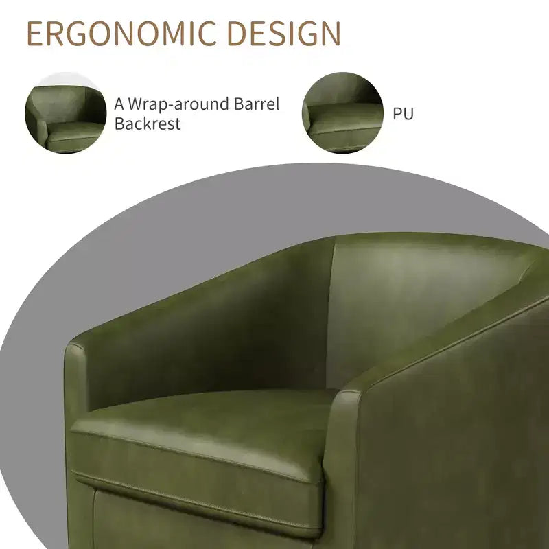 Fauteuil pivotant avec base rotative à 360 degrés – Disponible en lot de 1 ou 2