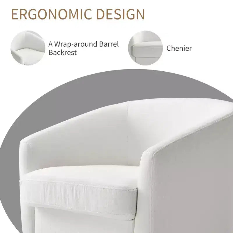 Fauteuil pivotant avec base rotative à 360 degrés – Disponible en lot de 1 ou 2