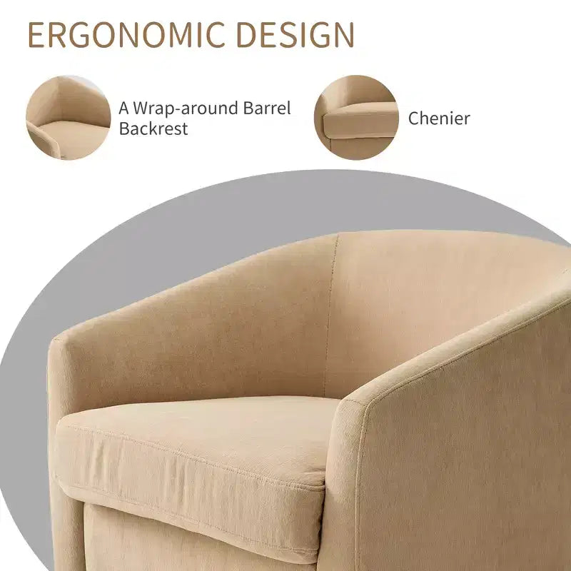 Fauteuil pivotant avec base rotative à 360 degrés – Disponible en lot de 1 ou 2