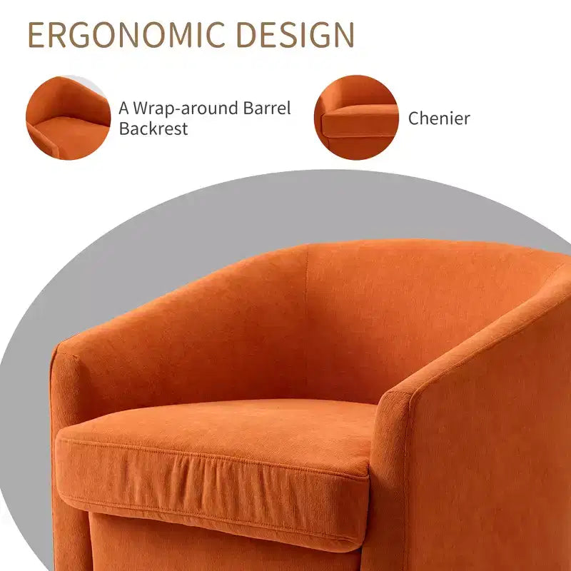 Fauteuil pivotant avec base rotative à 360 degrés – Disponible en lot de 1 ou 2