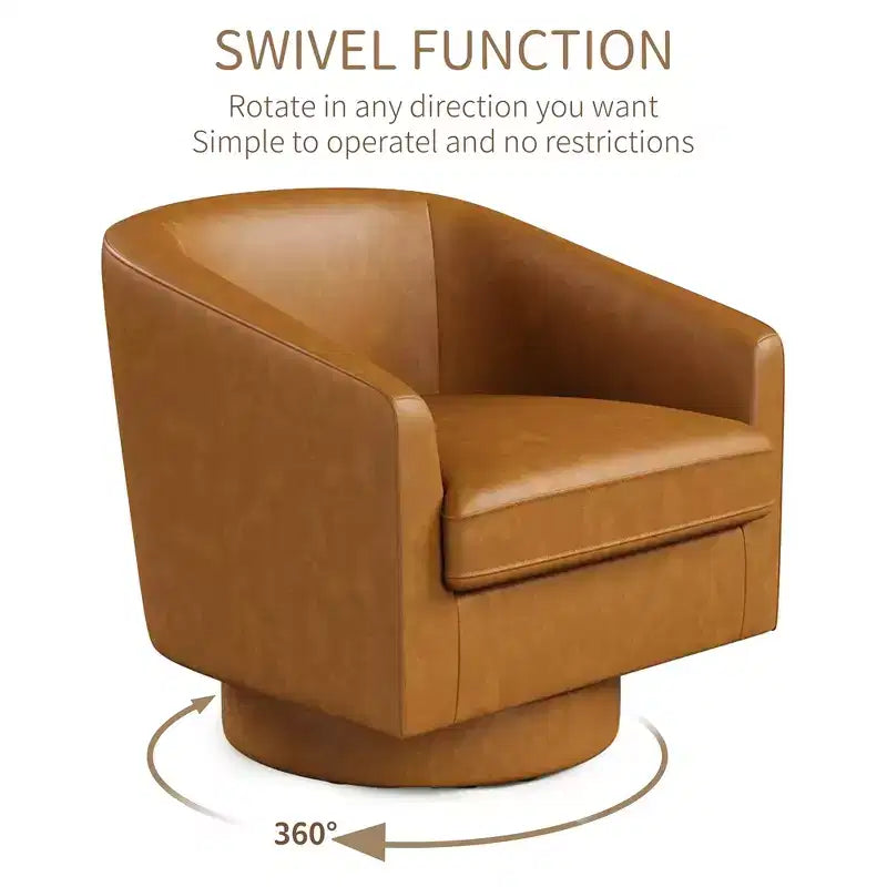 Fauteuil pivotant avec base rotative à 360 degrés – Disponible en lot de 1 ou 2