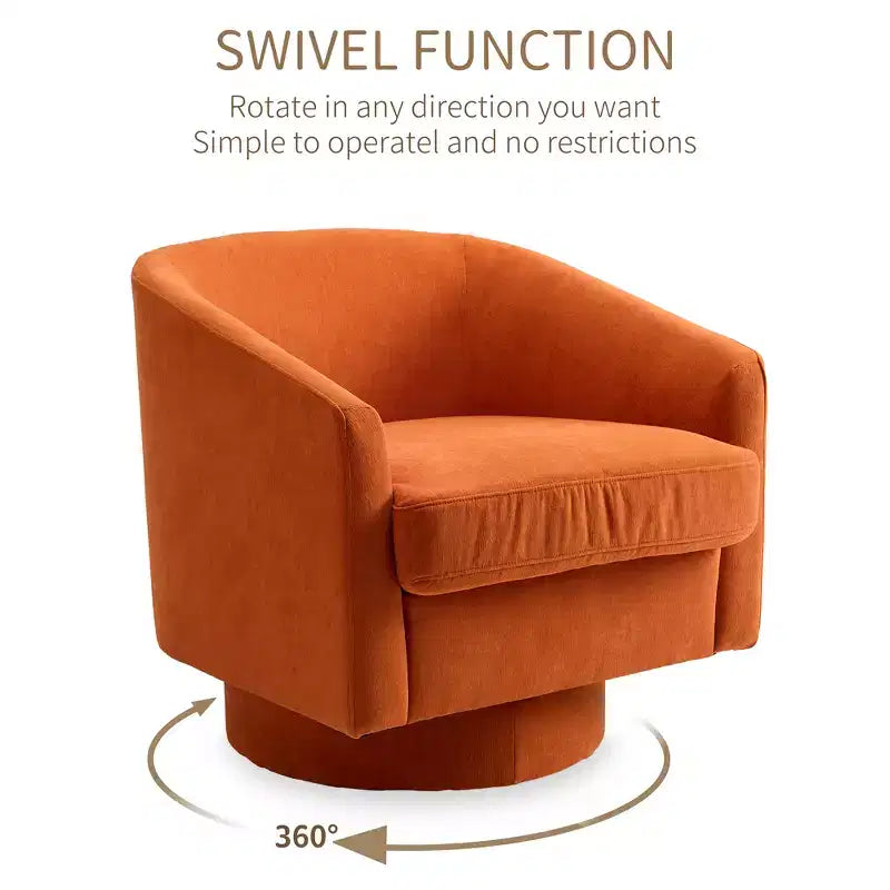 Fauteuil pivotant avec base rotative à 360 degrés – Disponible en lot de 1 ou 2