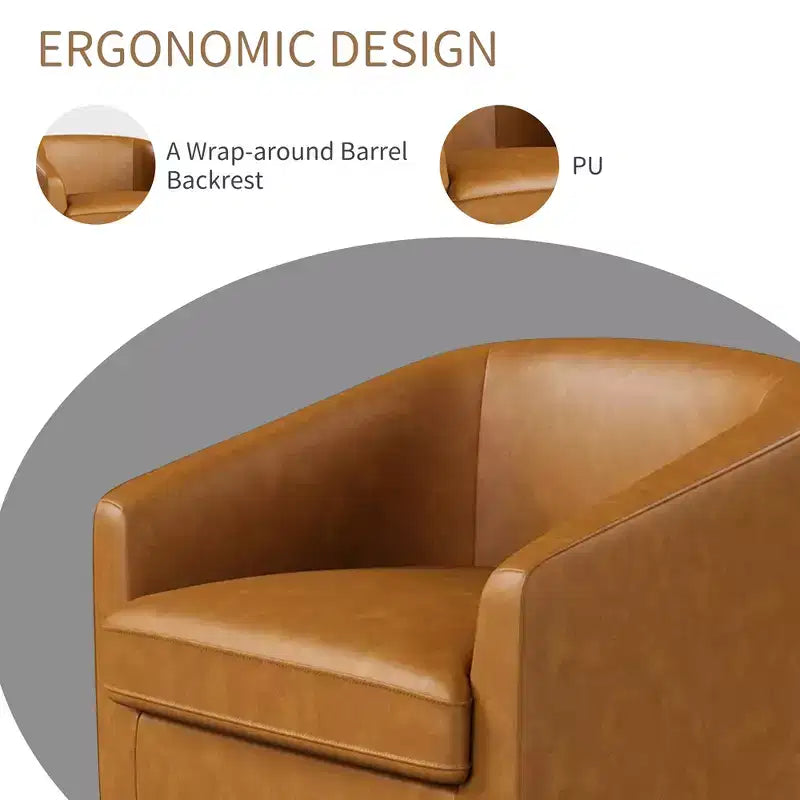 Fauteuil pivotant avec base rotative à 360 degrés – Disponible en lot de 1 ou 2