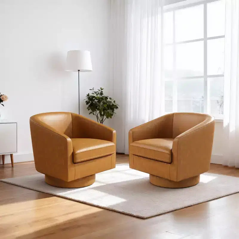 Fauteuil pivotant avec base rotative à 360 degrés – Disponible en lot de 1 ou 2