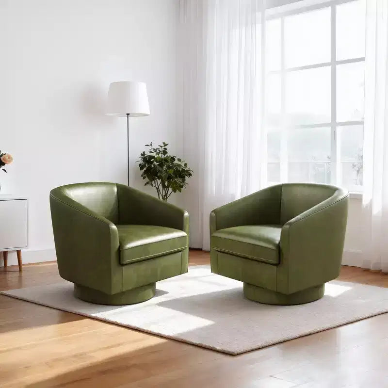 Fauteuil pivotant avec base rotative à 360 degrés – Disponible en lot de 1 ou 2