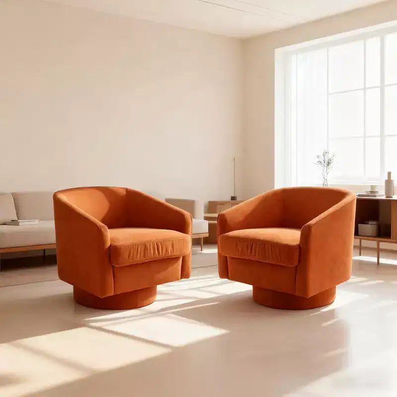 Fauteuil pivotant avec base rotative à 360 degrés – Disponible en lot de 1 ou 2