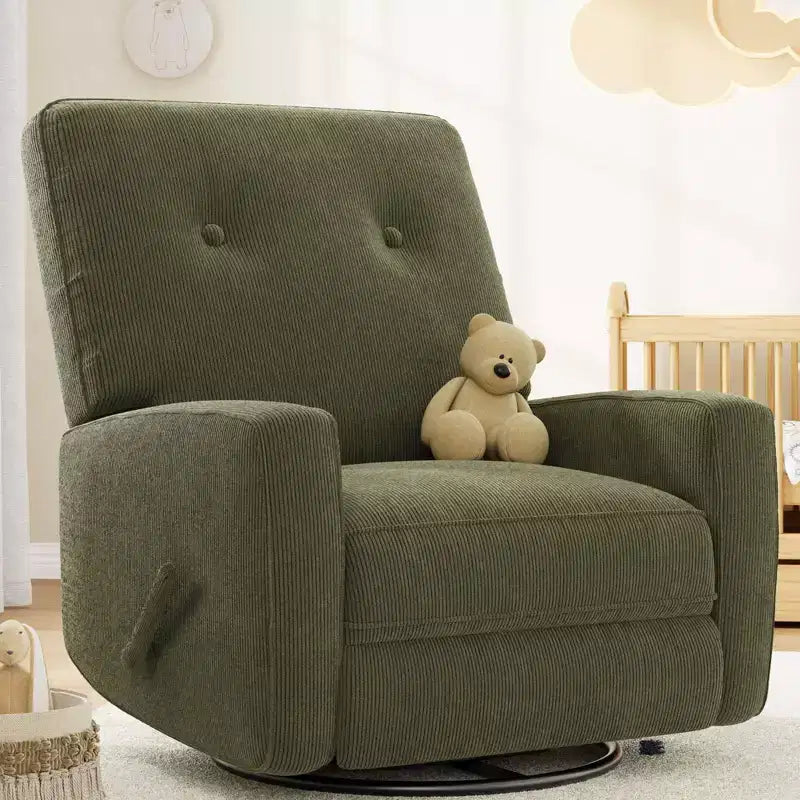 Fauteuil inclinable, pivotant à 360°, avec poches latérales