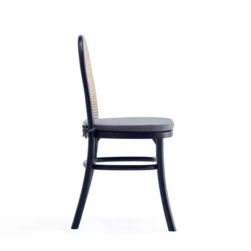 Lot de 2 chaises de salle à manger avec coussins gris