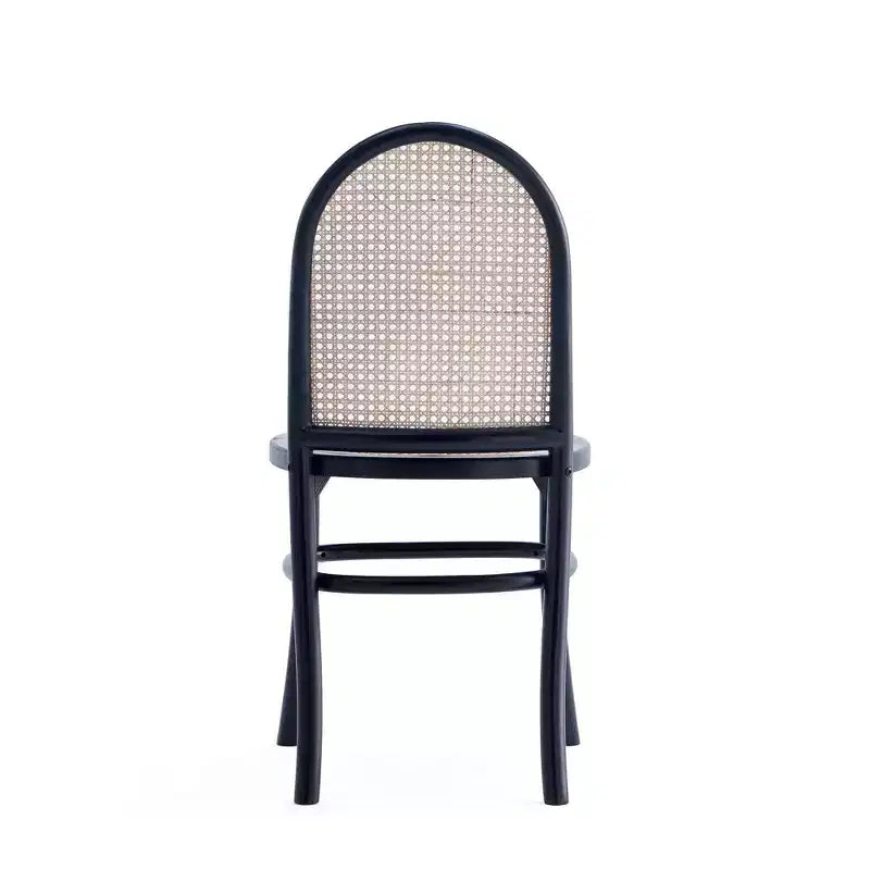 Lot de 2 chaises de salle à manger avec coussins gris