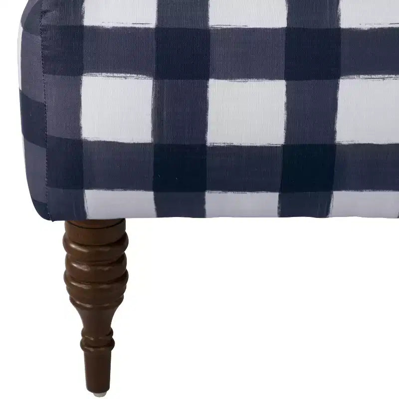 Fauteuil d'appoint rembourré avec accoudoirs - Tissu à motifs